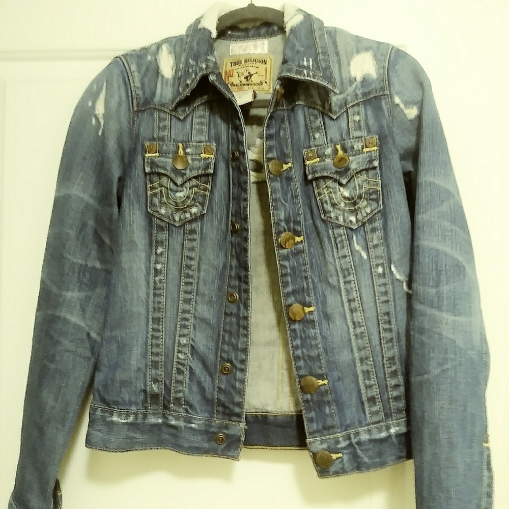 True Religion jean jacket size xs